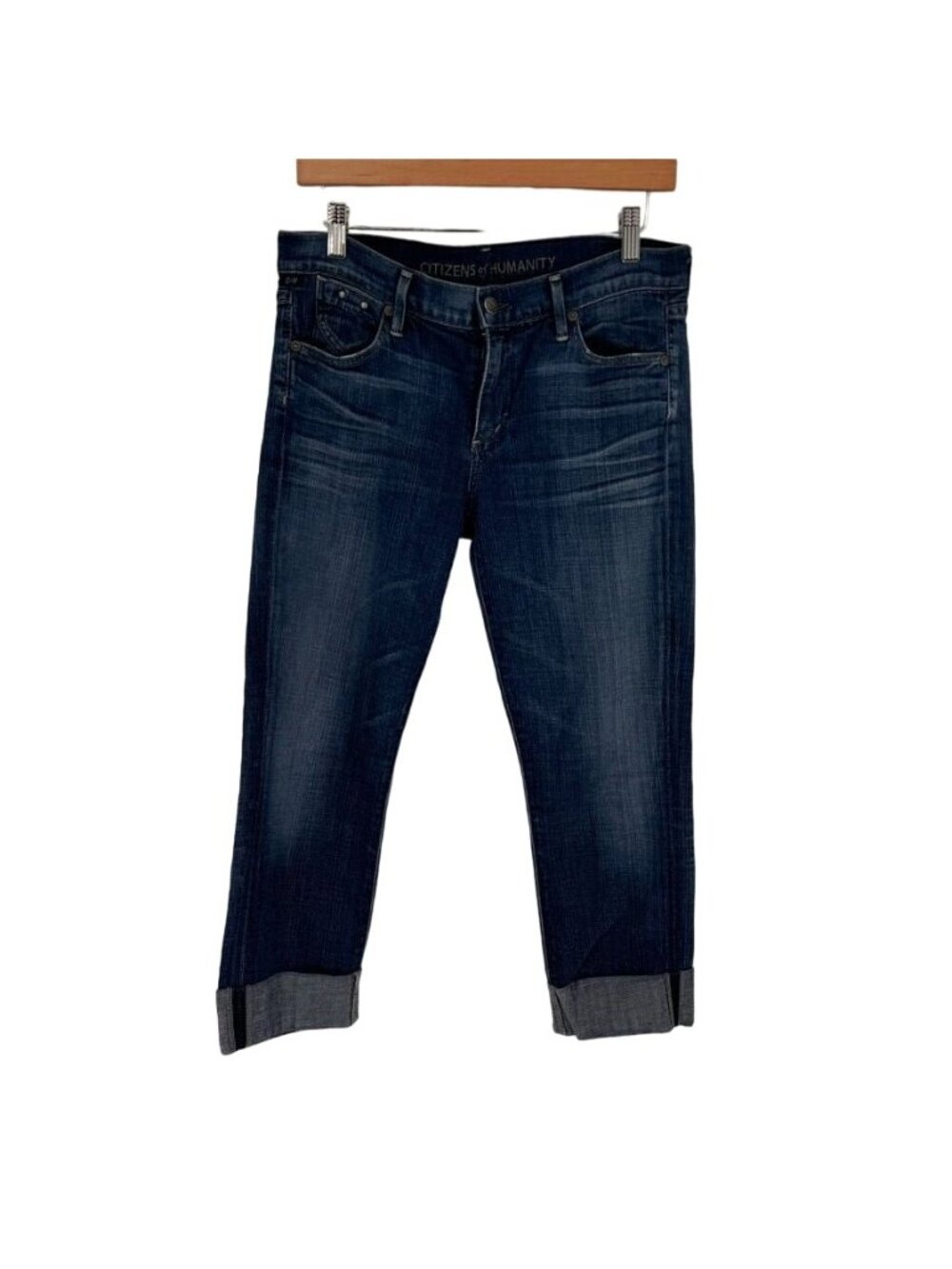 Citizens Of Humanity Womens Dani Cropped Straight Leg Jeans Size 29 Denim Blue - Picture 2 of 16